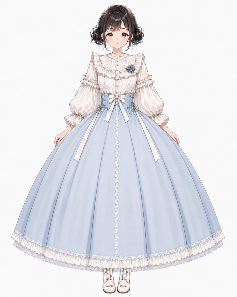 粉蓝色 Lolita 裙装肖像 2