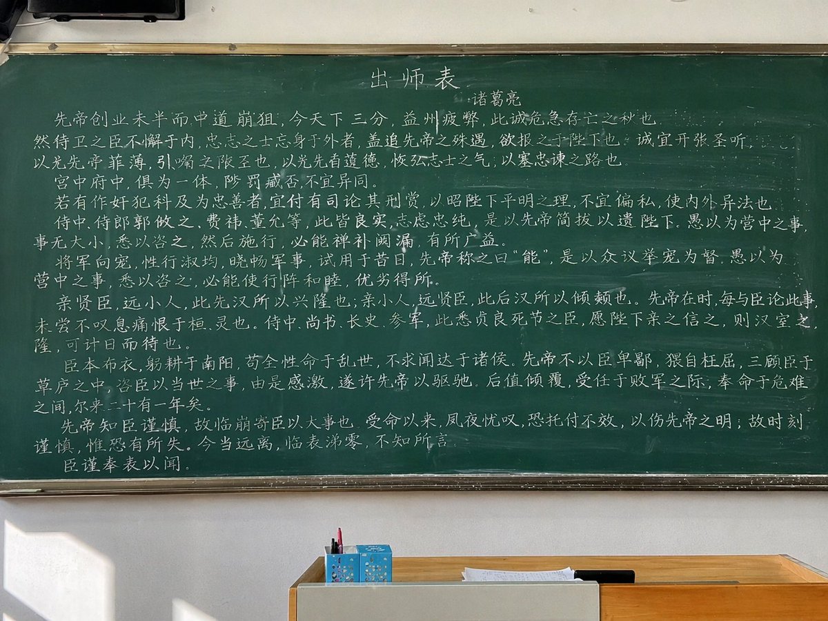 逼真的黑板文字渲染 3