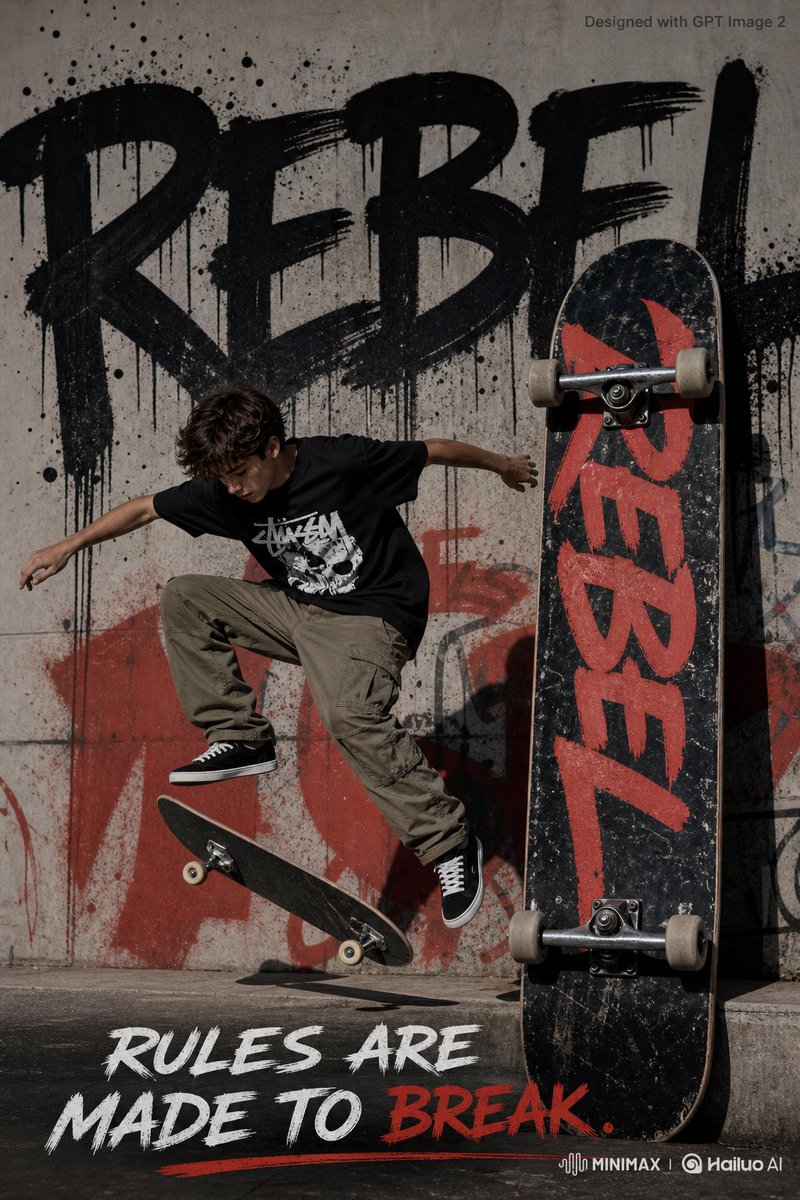 Rebel Urban 滑板广告海报 2