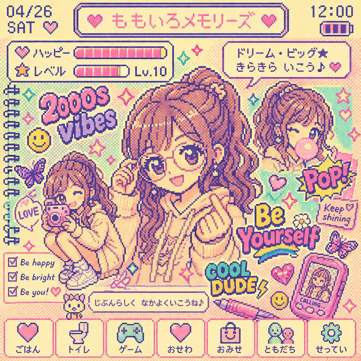 Y2K Tamagotchi LCD 滤镜 2
