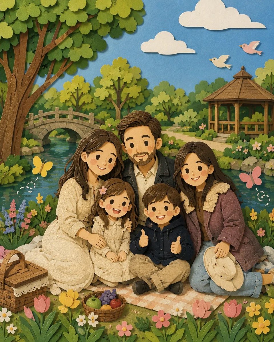 浪漫剪纸风情侣肖像 2