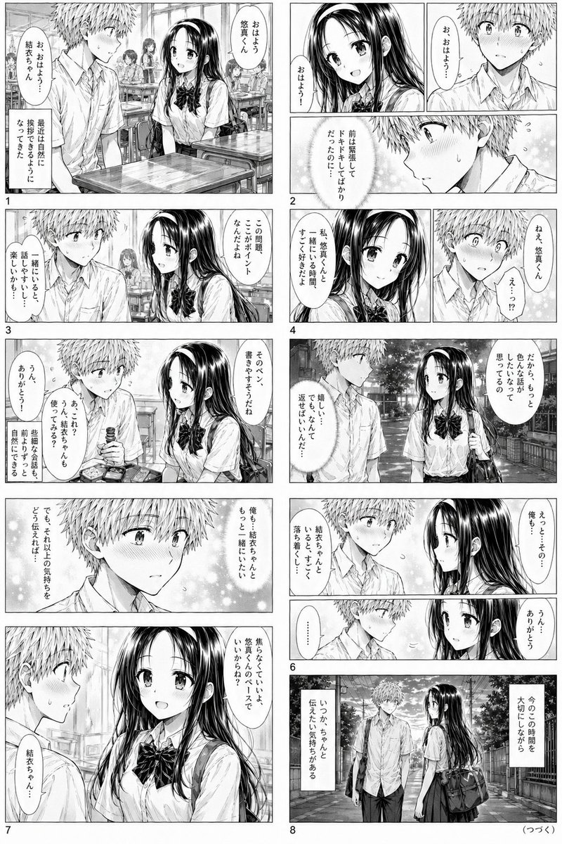 校园浪漫漫画页面 3