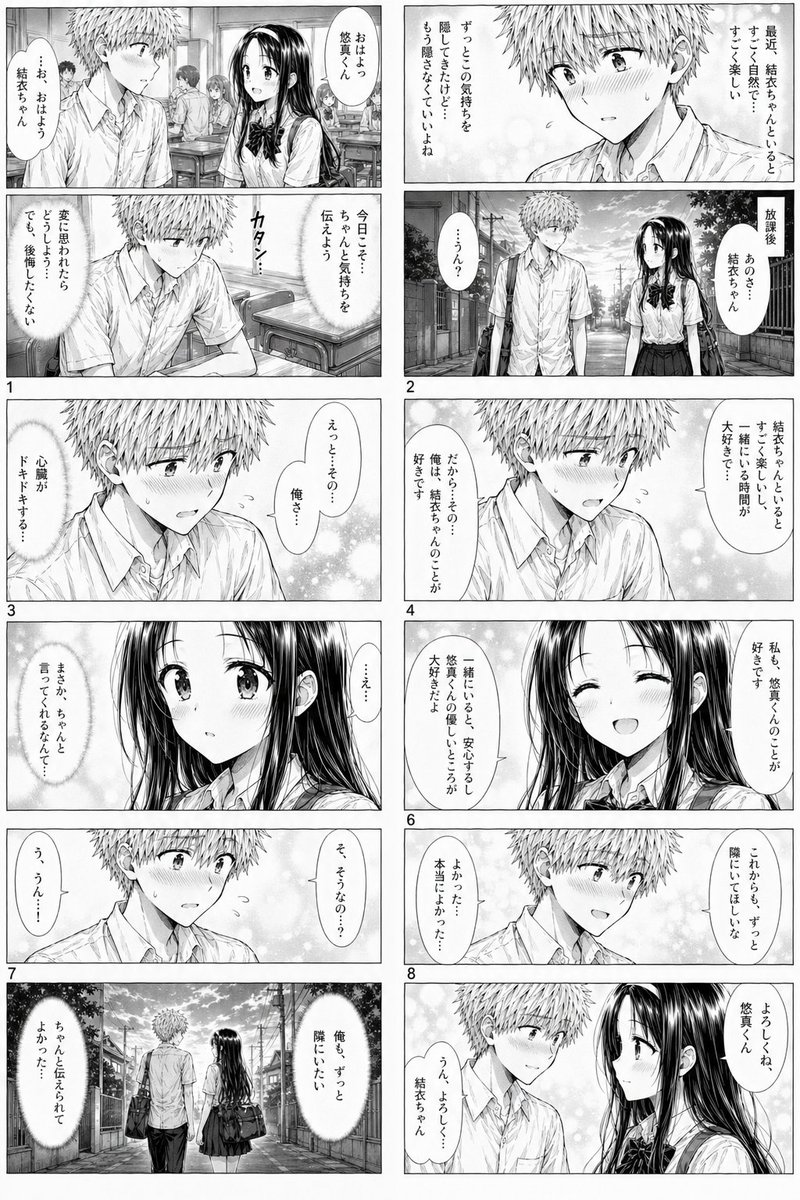 校园浪漫漫画页面 4
