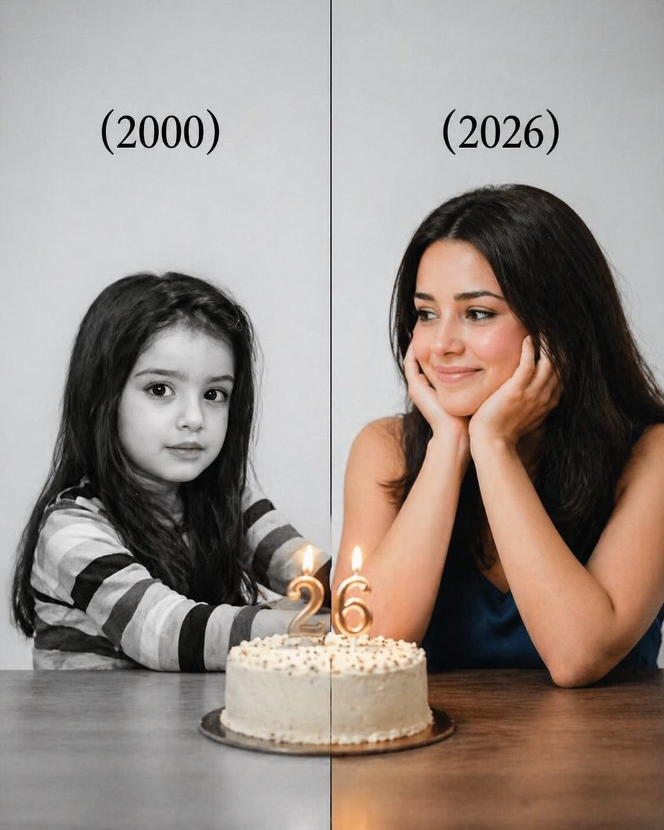 Split-Time Birthday Portrait 2
