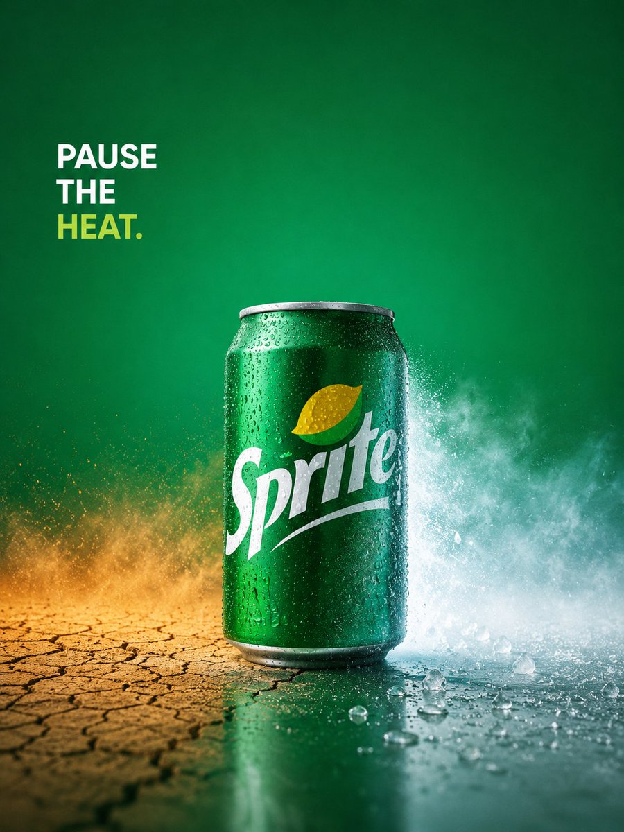 Sprite “PAUSE THE HEAT” 广告