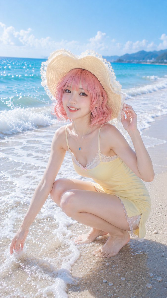 夏季海滩度假人像 4