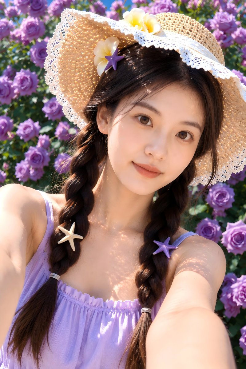 夏日花园玫瑰自拍 2