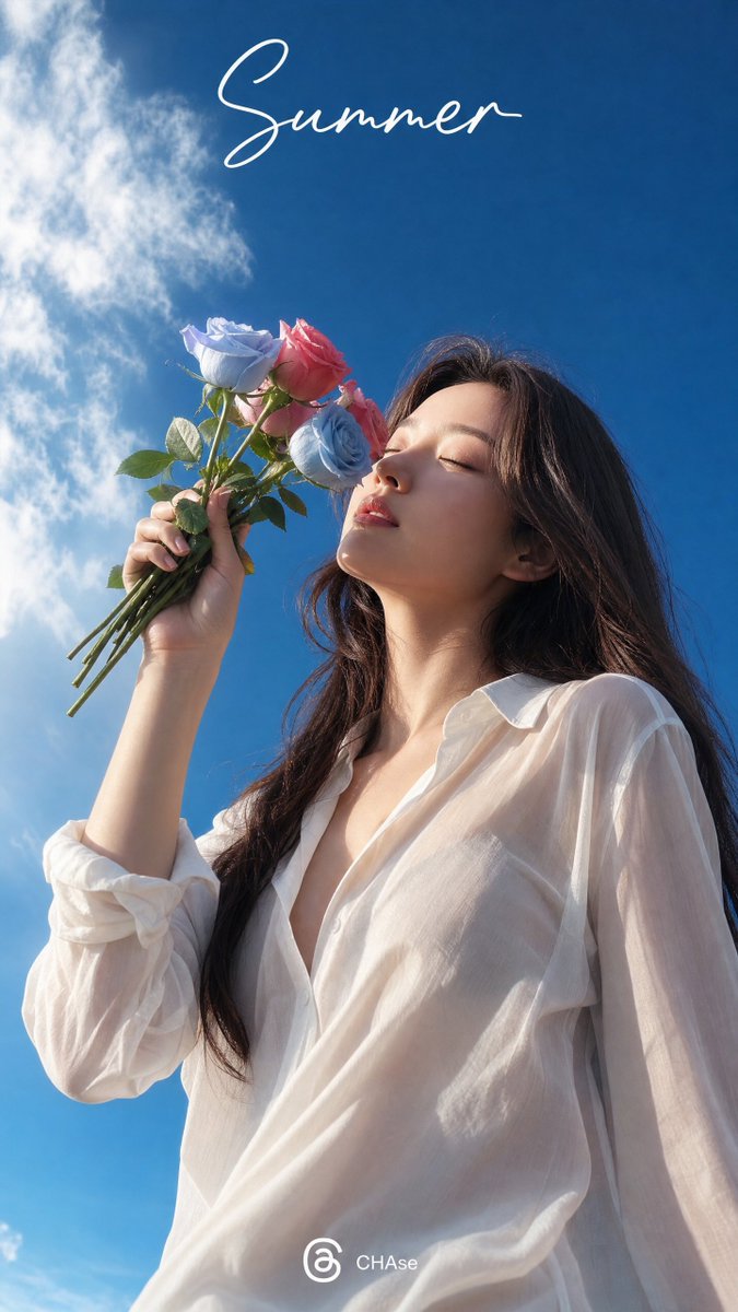 夏季玫瑰人像壁纸 3