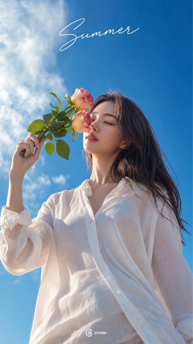 夏季玫瑰人像壁纸 4