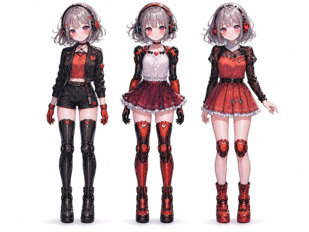 三位 Android 偶像少女在演唱会舞台上 2
