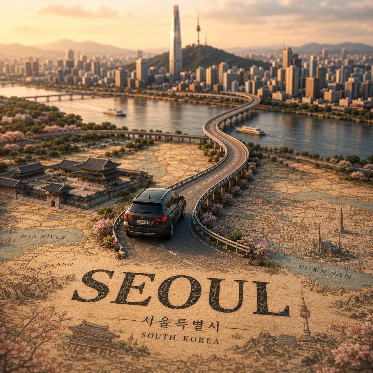 移轴城市地图场景 3