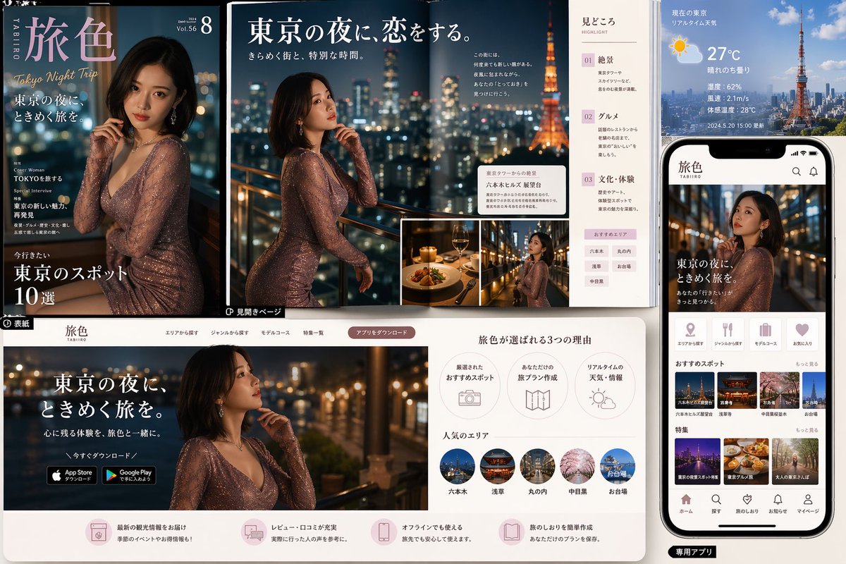 东京夜游品牌样机