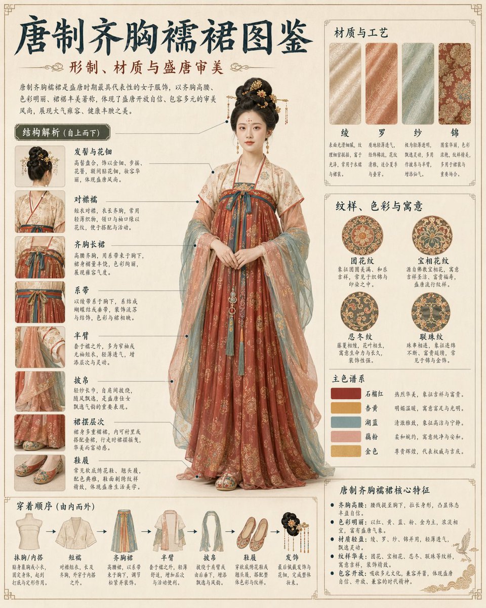 传统服饰信息图