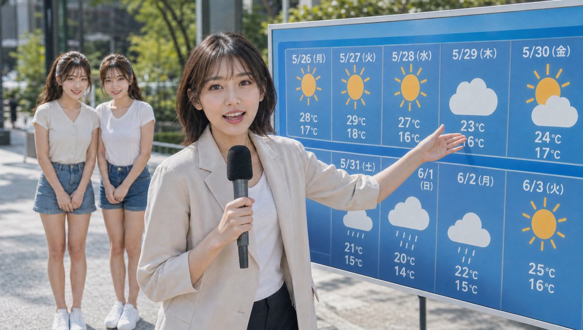 电视天气预报直播场景