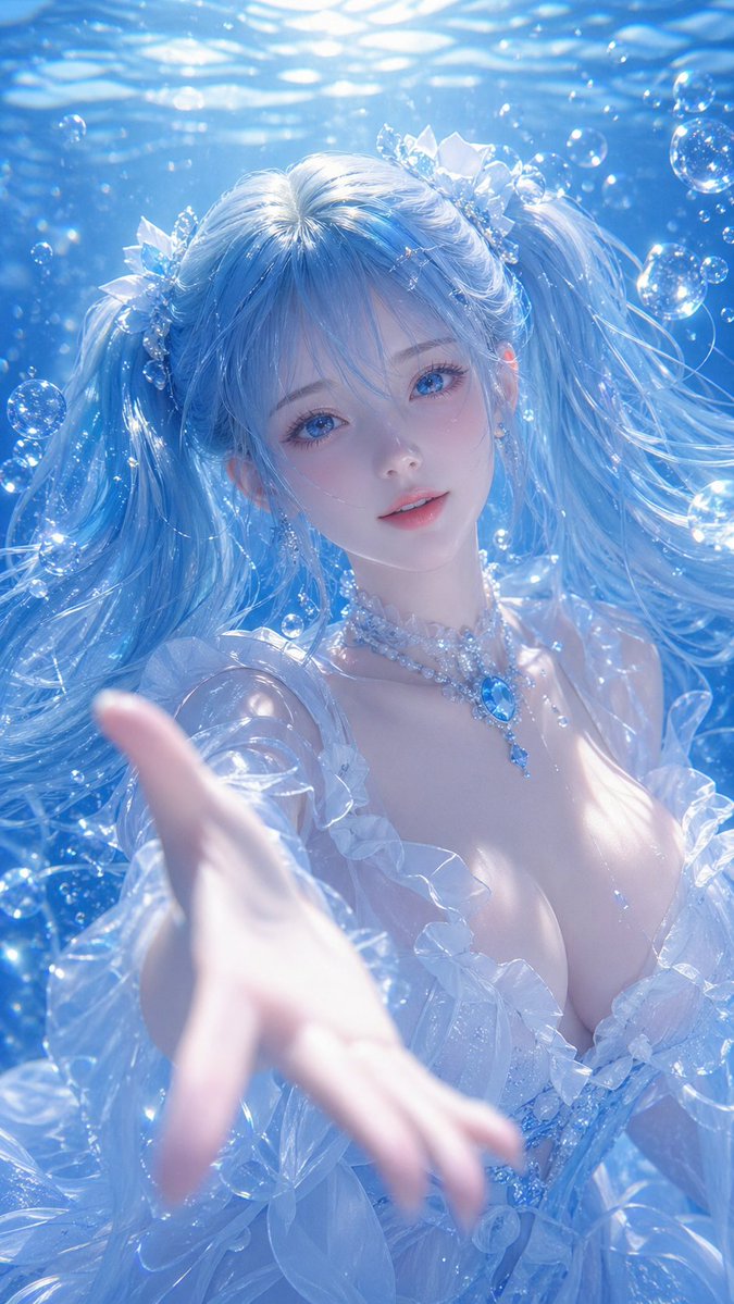水下奇幻 CG 插画 2