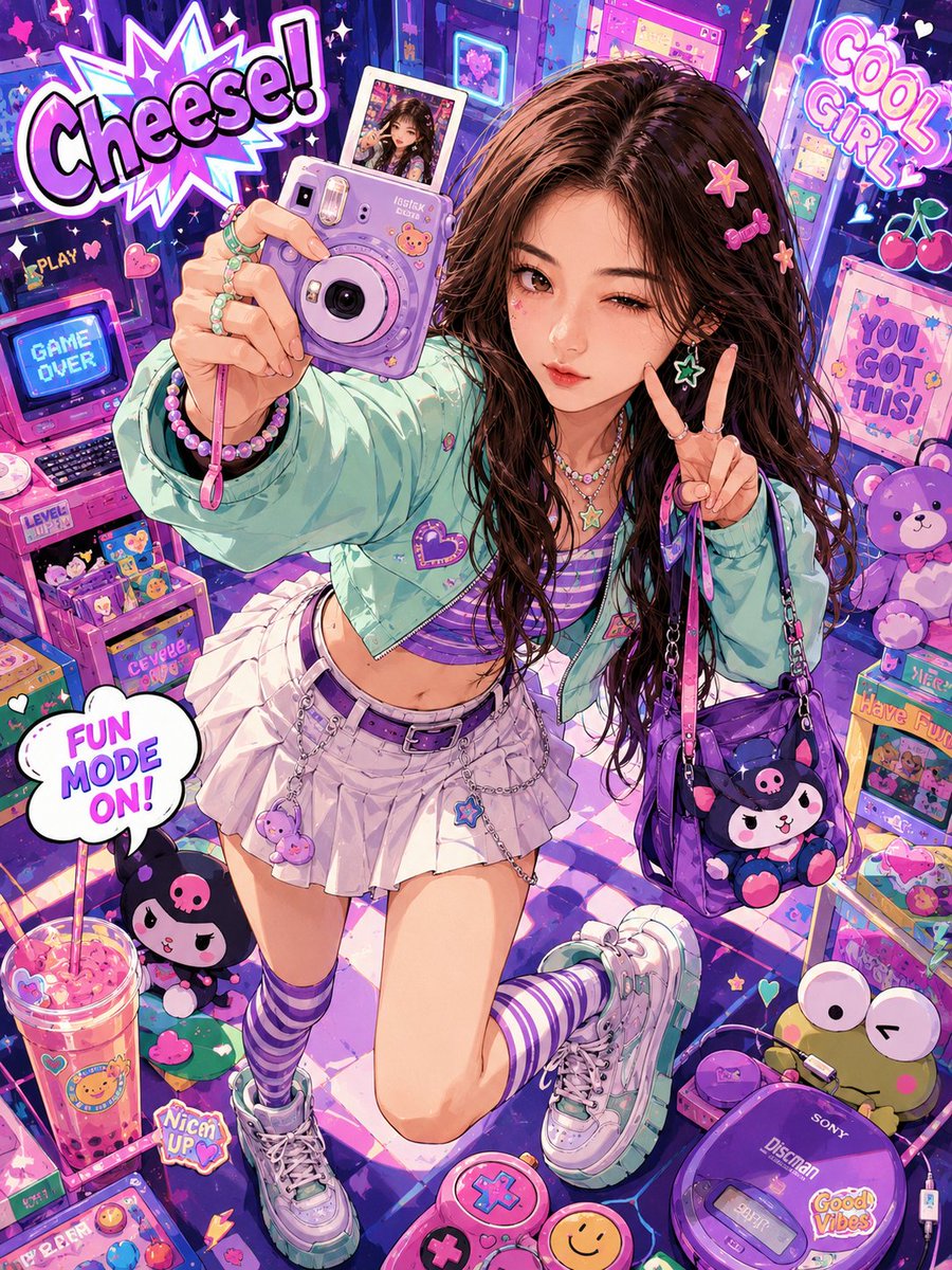 充满活力的潮流动漫插画转换 2