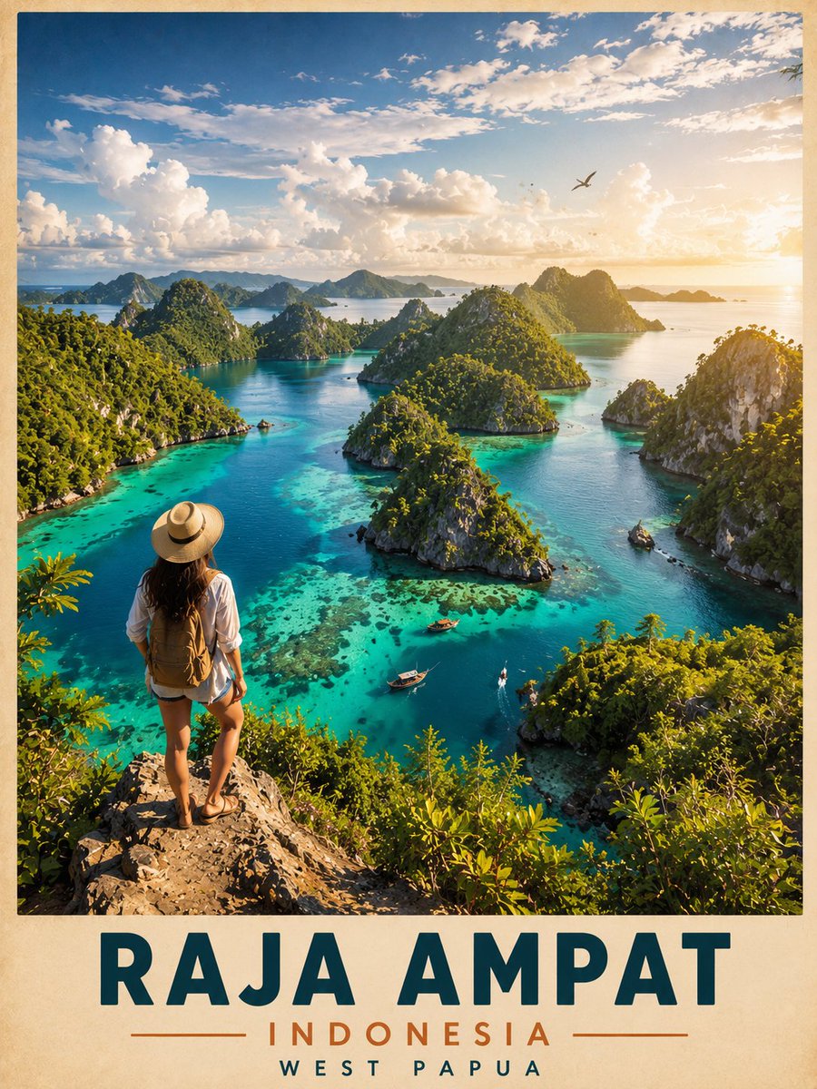 复古电影感旅行海报