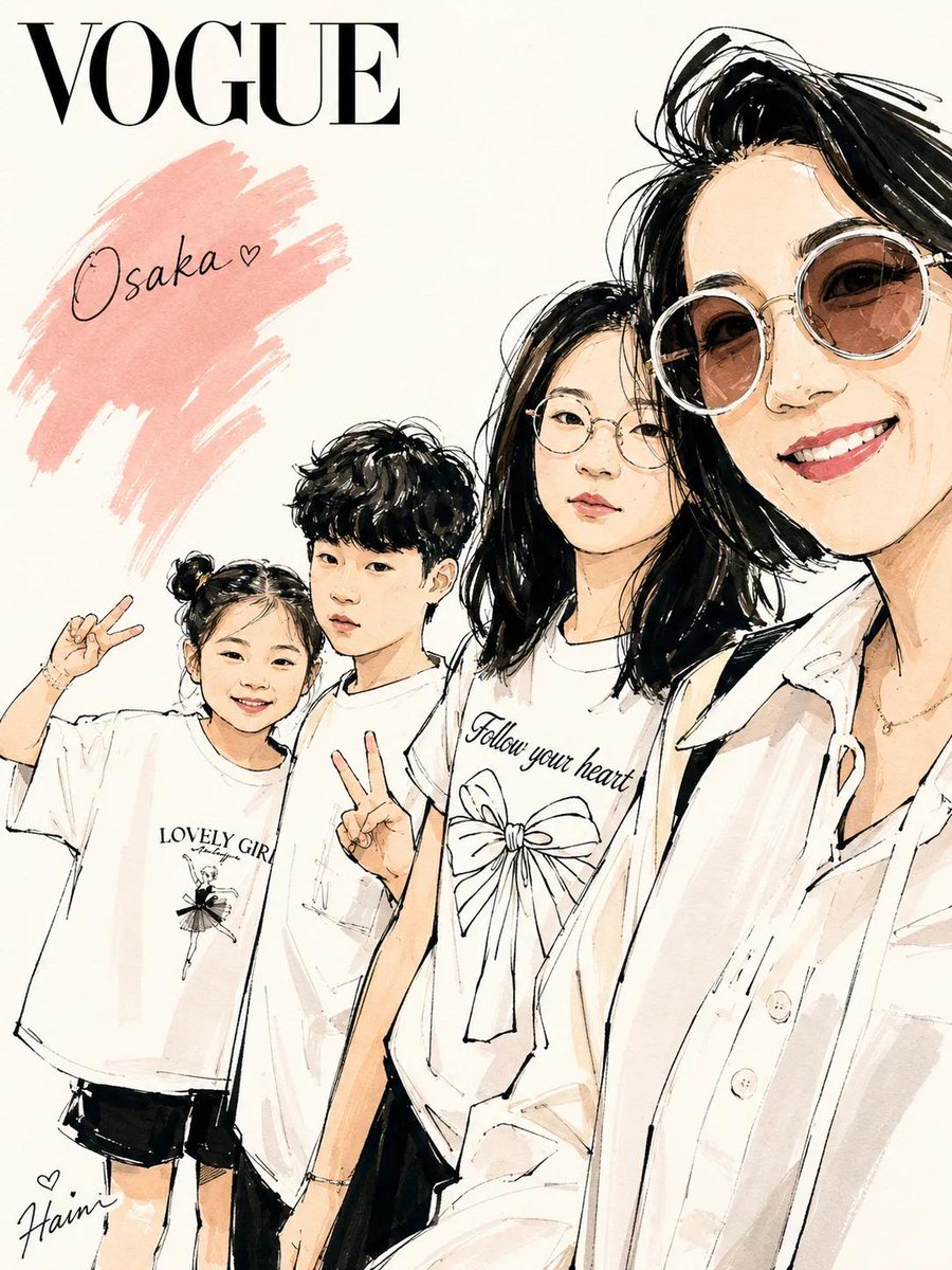 Vogue 风格水彩旅行插画 3