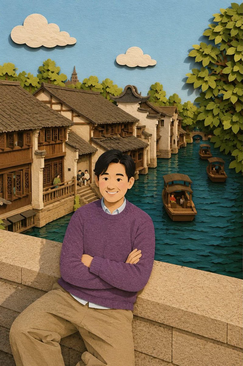 奇幻剪纸风旅行插画 3