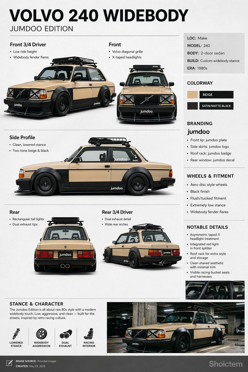 宽体 Volvo 240 规格项目 2