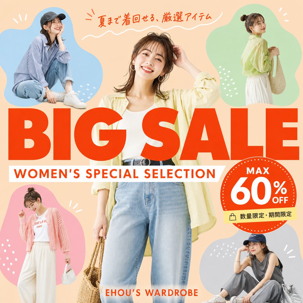 女士夏季大促横幅