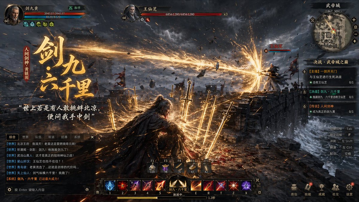 武侠 MMORPG 游戏截图 2