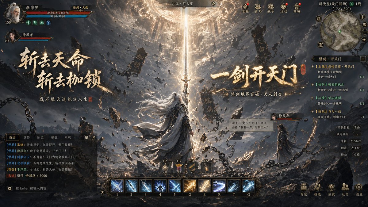 武侠 MMORPG 游戏截图 3