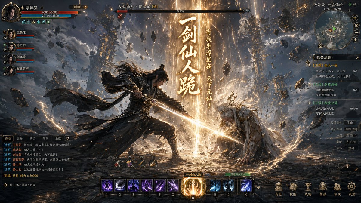 武侠 MMORPG 游戏截图 4