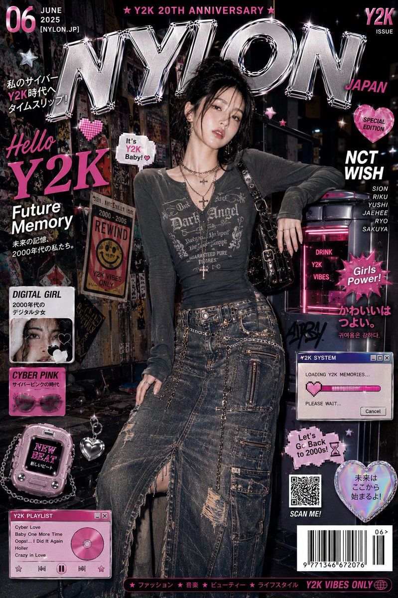 赛博朋克 Y2K 杂志封面 3