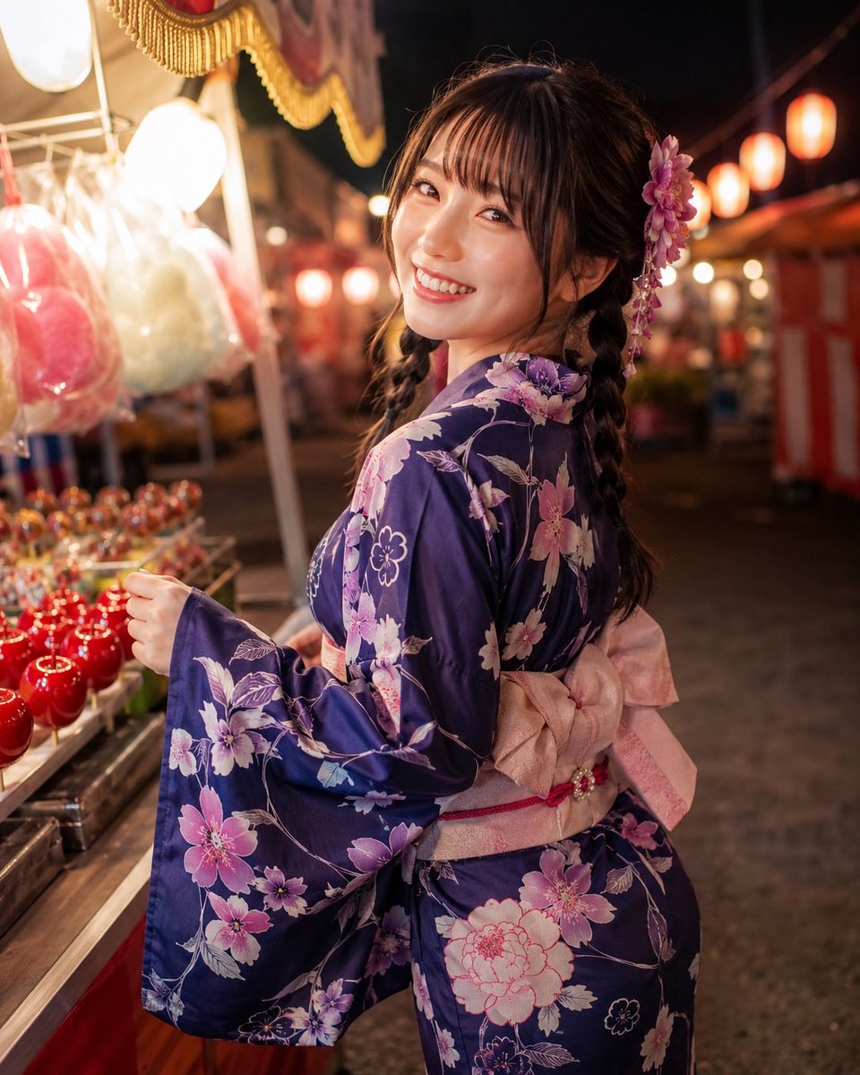 身着浴衣的少女与夜市祭典 2