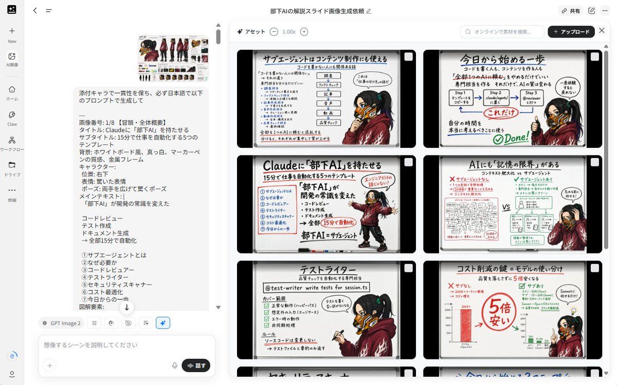 信息图 / 教育视觉图 - 带有参考角色的 Notebook Slides 2