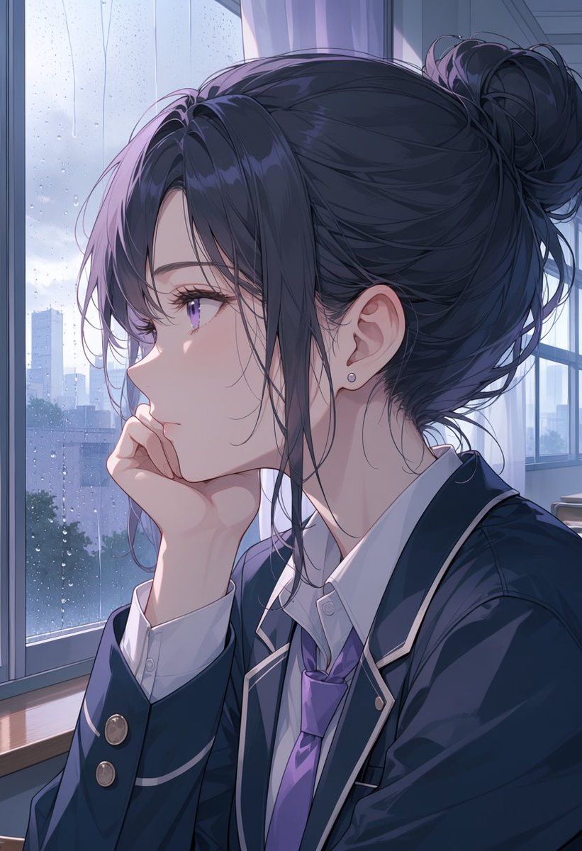 个人资料 / 头像 - 雨中动漫学生肖像