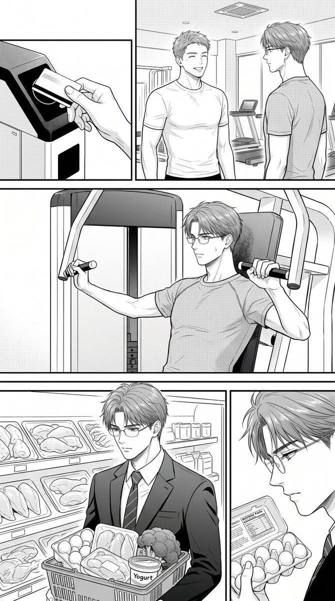 漫画 / 故事板 - 匿名健身漫画页面