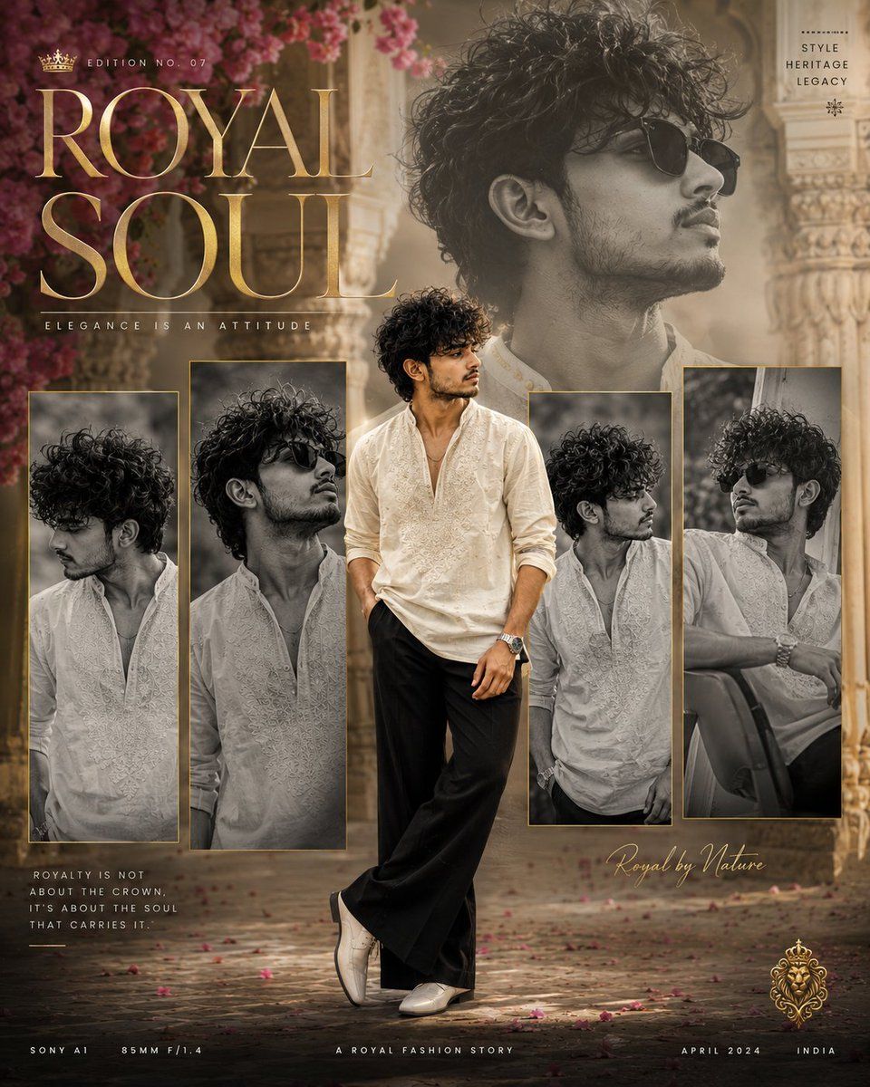产品营销 - Royal Soul 男士时尚海报